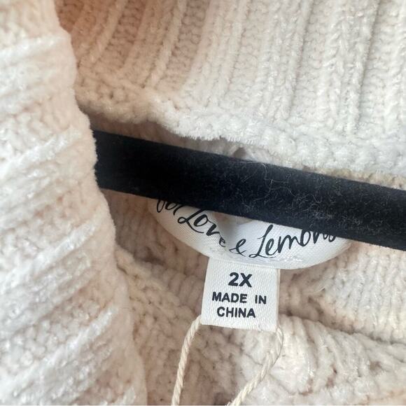For Love & Lemons Martina Sweater | BNWT Cream Turtleneck | (Cropped Fit) - Picture 5 of 11